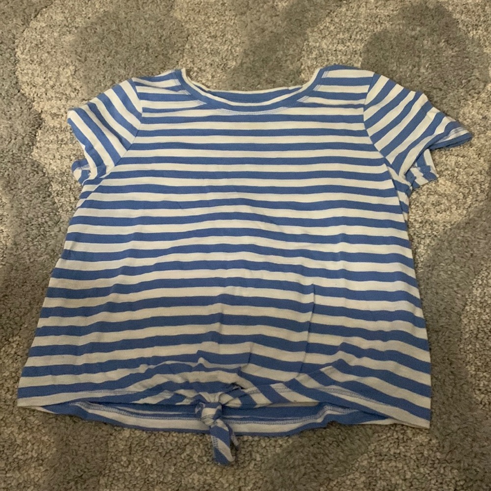 SO Blue striped shirt